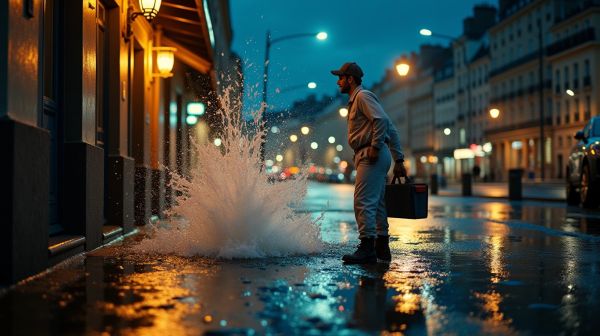 Urgence fuite d'eau : plombier 24h pour dépannage à Paris